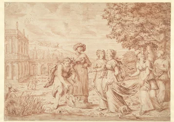 Die Tochter des Pharao findet Moses im Weidenkorb