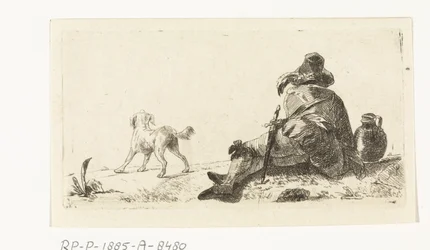 Mann mit Hund