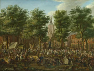 Der Grote Markt in Den Haag, 1760