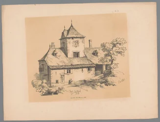 Ansicht eines Landhauses in Elsene (Pittoreske Ansichten von Paulus Lauters)