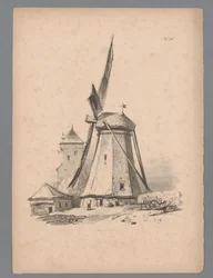 Ansicht einer Windmühle