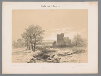 Landschaft mit Ruine