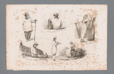 Sechs verschiedene Figuren