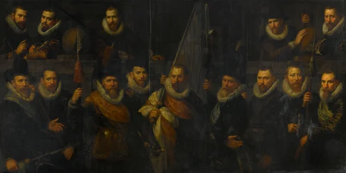 Offiziere und andere Bürgerwehrmänner des III. Bezirks von Amsterdam