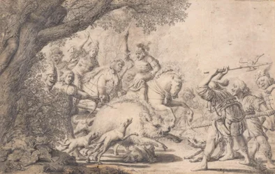 Die Jagd auf einen Eber
