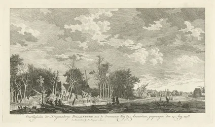 Ruine der Pulverfabrik Sollenburg nach der Explosion am 14. August 1758