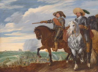 Friedrich Heinrich und Ernst Casimir von Nassau-Dietz bei der Belagerung von 