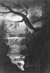 Niagarafälle—Kanadische Seite bei Mondlicht, 1811-ca. 1813