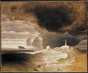 Leuchtturm an der norwegischen Küste