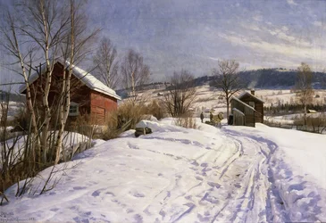 Eine Winterlandschaft, Lillehammer