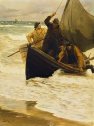 Fischer kehrt nach Hause zurück, Skagen, 1885