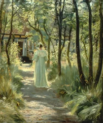 Marie im Garten