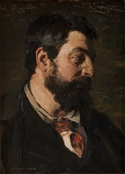 Porträt des französischen Malers Alfred Guillou