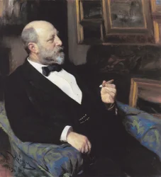 Porträt des Tabakfabrikanten Heinrich Hirschsprung. Gründer der Sammlung.