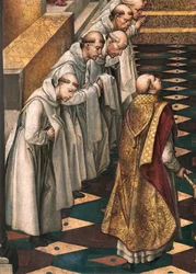 Erscheinung der Jungfrau Maria für die Gemeinschaft der Dominikanermönche (Detail)