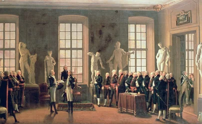 Gustav IV. Adolfs Besuch an der Akademie der Schönen Künste im Jahr 1797