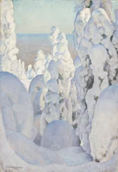 Winterlandschaft in Kinahmi