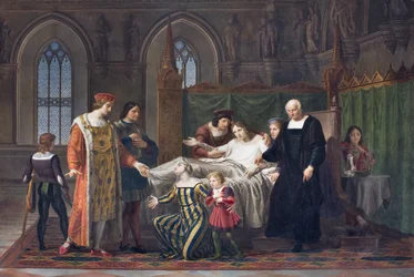 Karl VIII. besucht Gian Galeazzo Sforza im Schloss Pavia