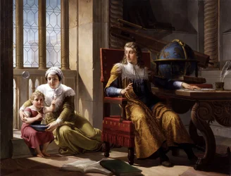 Newtons Entdeckung der Lichtbrechung, 1827