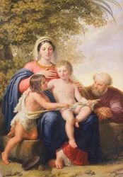 Die Heilige Familie mit Johannes dem Täufer