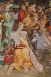 Johannes der Täufer tauft Menschen, Poggi-Kapelle