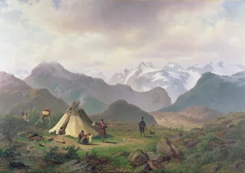 Motiv aus Kvikkjokk, 1862