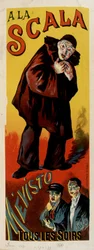 Der Mime Mévisto im Theater von „La Scala“ in Paris