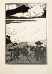 Ein gerettetes Kind, aus Hundert Anekdoten über Tiere, veröffentlicht 1924