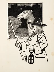 Futtersuche, aus Hundert Anekdoten über Tiere, veröffentlicht 1924