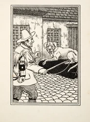 Unbewegliche Treue, aus Hundert Anekdoten über Tiere, veröffentlicht 1924