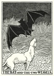 Fabeln von La Fontaine: Die Fledermaus und die zwei Wiesel