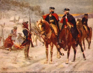 Washington und Lafayette in Valley Forge