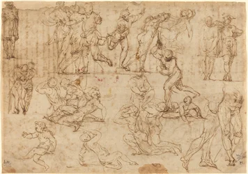 Figurenstudien (recto)