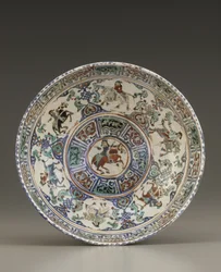 Schale, Kashan, Iran, Saljuq-Dynastie, spätes 12. - frühes 13. Jahrhundert