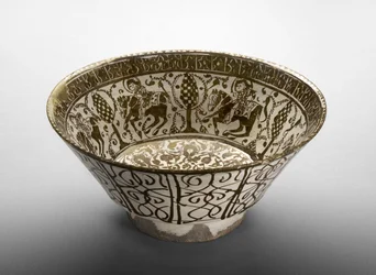 Schale mit Reitern, spätes 12. Jahrhundert