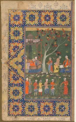 Eine Feier im Garten