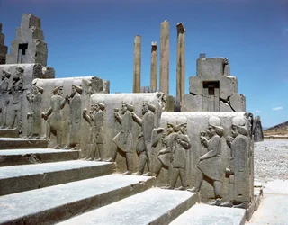 Unterworfene Völker. Reliefs der östlichen Treppe der Apadana, 6. Jahrhundert v. Chr.