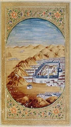 Supplement Persan 1389 fol.39 Das Grab des Propheten in Medina