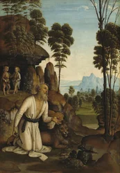 Heiliger Hieronymus in der Wildnis, ca. 1490-1500
