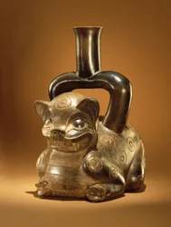 Gefäß mit Puma, Chavin-Kultur, ca. 90 v. Chr.