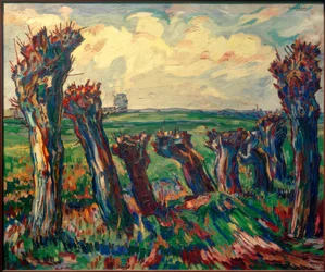 Landschaft mit Weiden