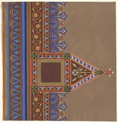 Dekorentwurf für die Brooklyn-Bibliothek