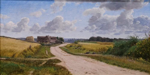 Landstraße auf Seeland