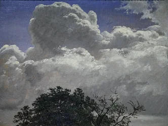 Studie von Himmel und Baumwipfel, um 1840