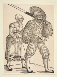 Soldat und Ehefrau