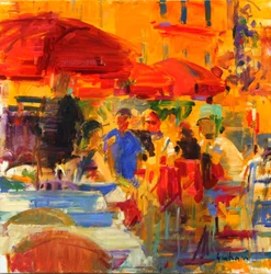 Mittagessen auf der Terrasse, Villefranche-sur-Mer