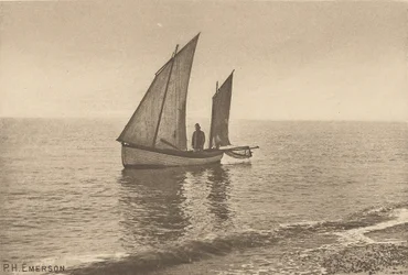 Ein nebliger Morgen an der Nordsee