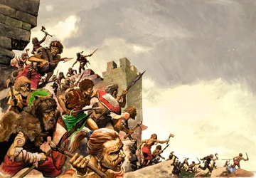 Piktenkrieger fallen in Britannien ein