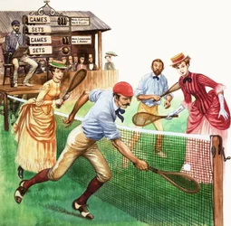 Tennis spielen