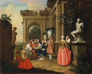 Ein Konzert an einem Portikus, 1739
